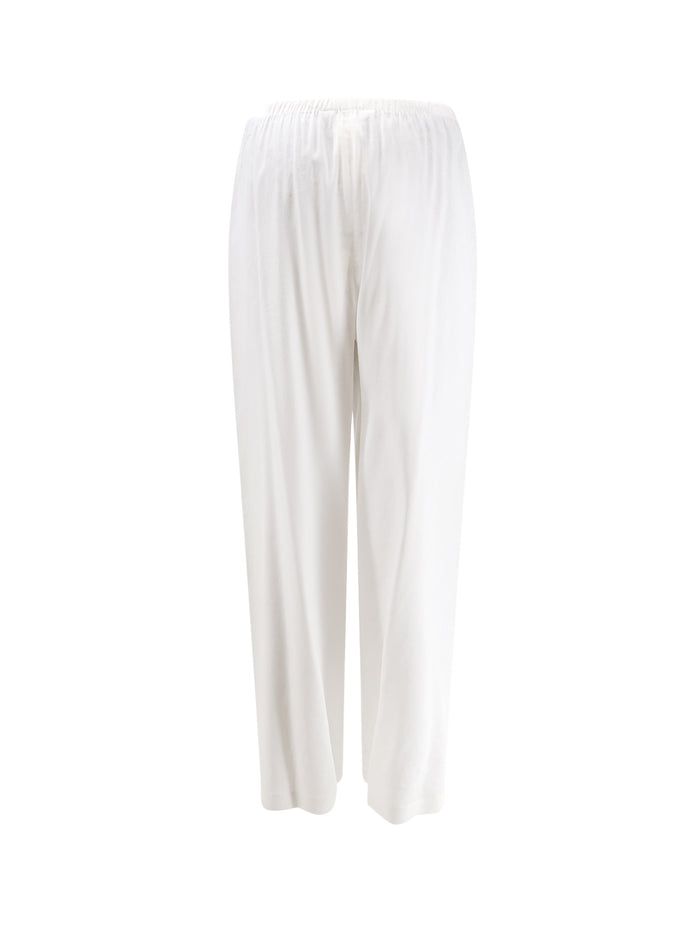 Max Mara Rtw White Lino Viscosa Elastan