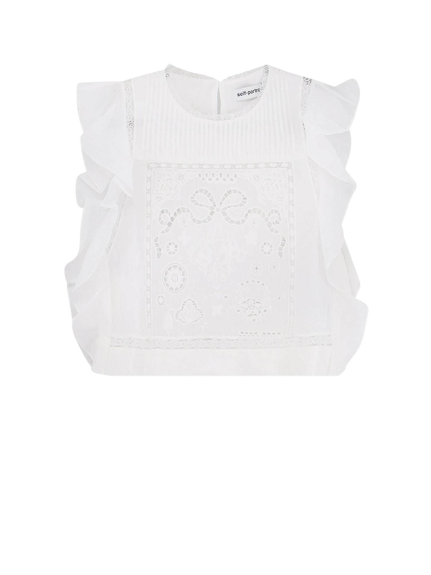 Self Portrait T-Shirts And Polos White Ramia