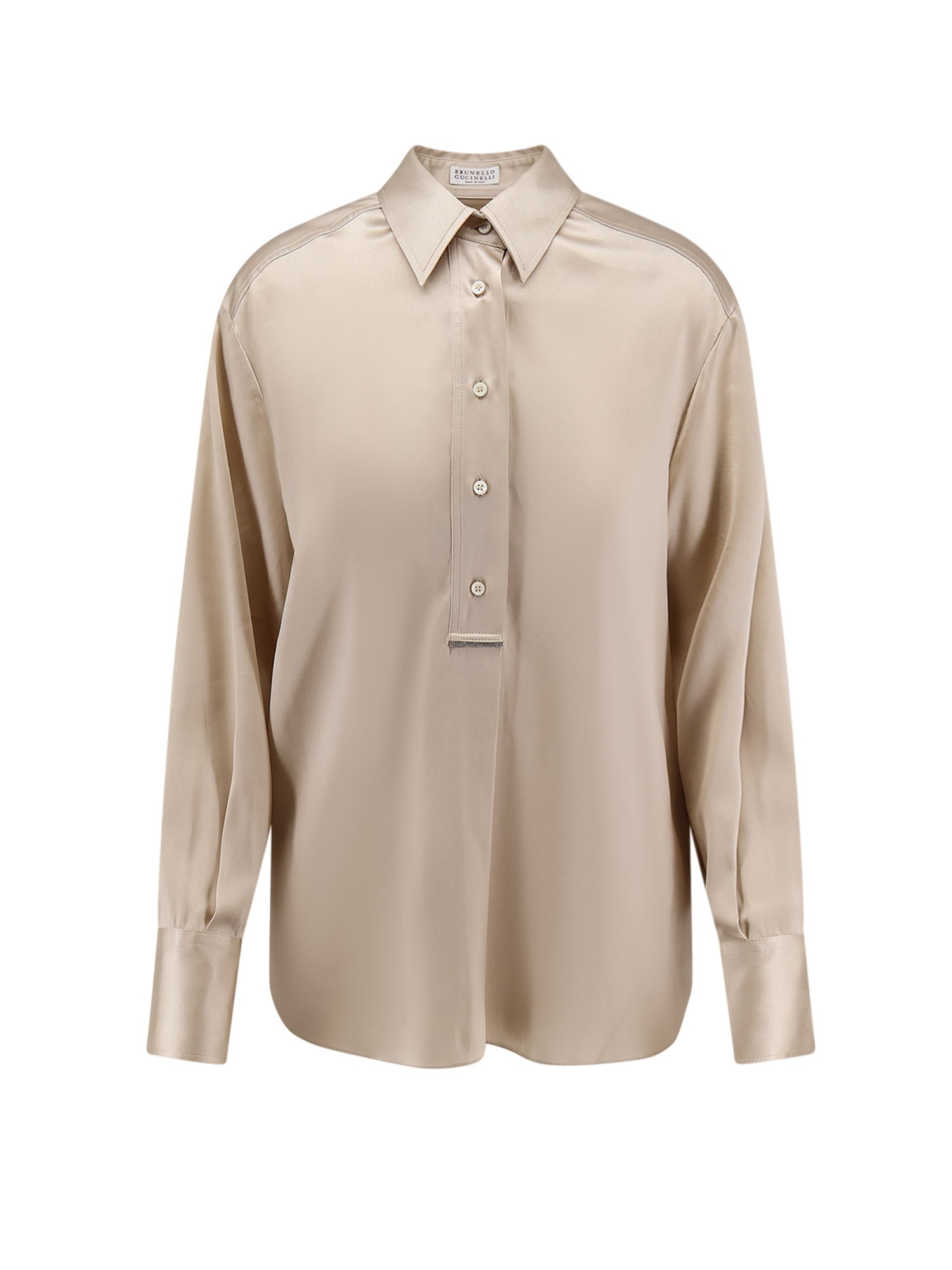 Brunello Cucinelli Shirts Sand Seta