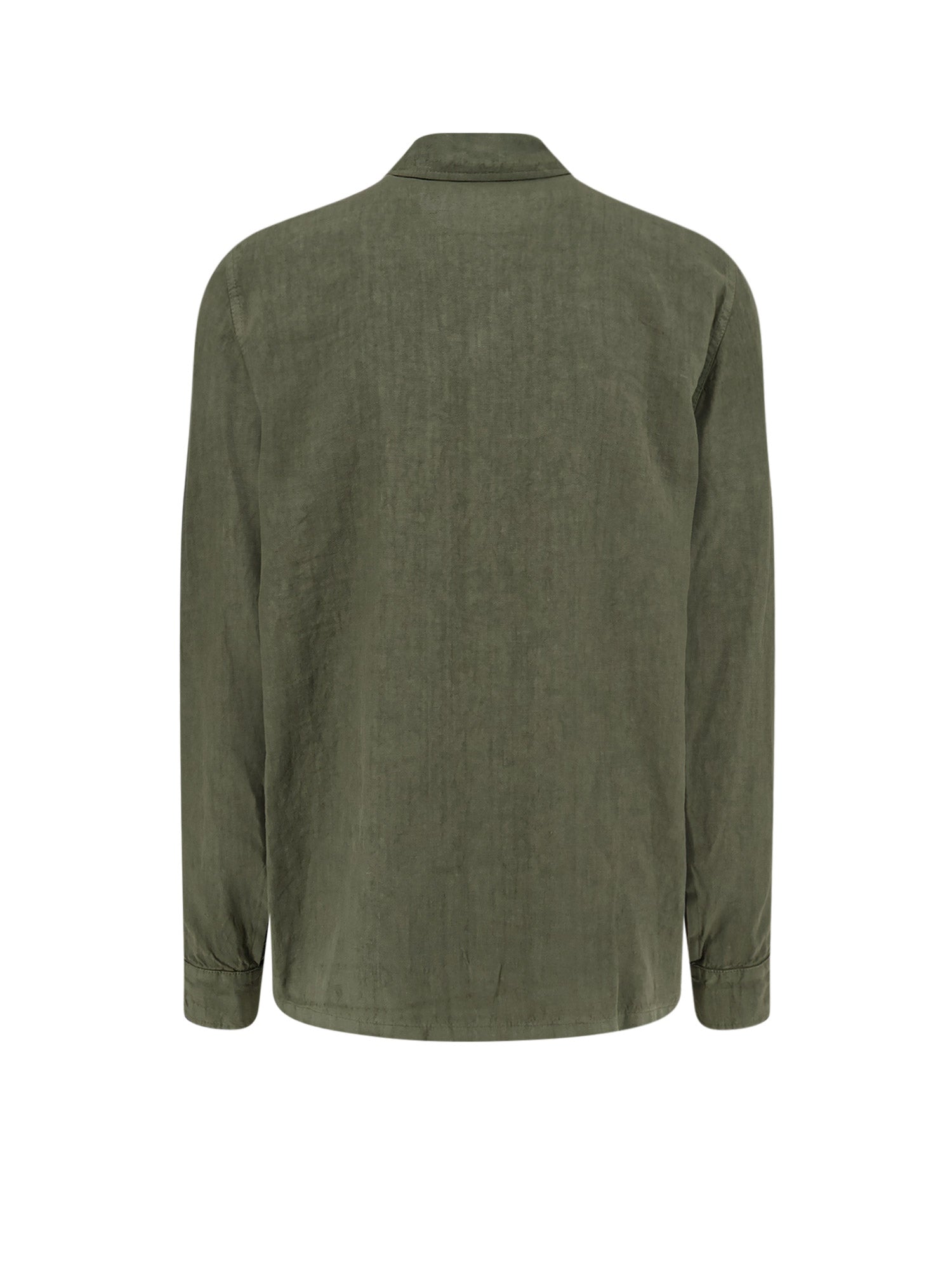 Aspesi Shirts Green Lino