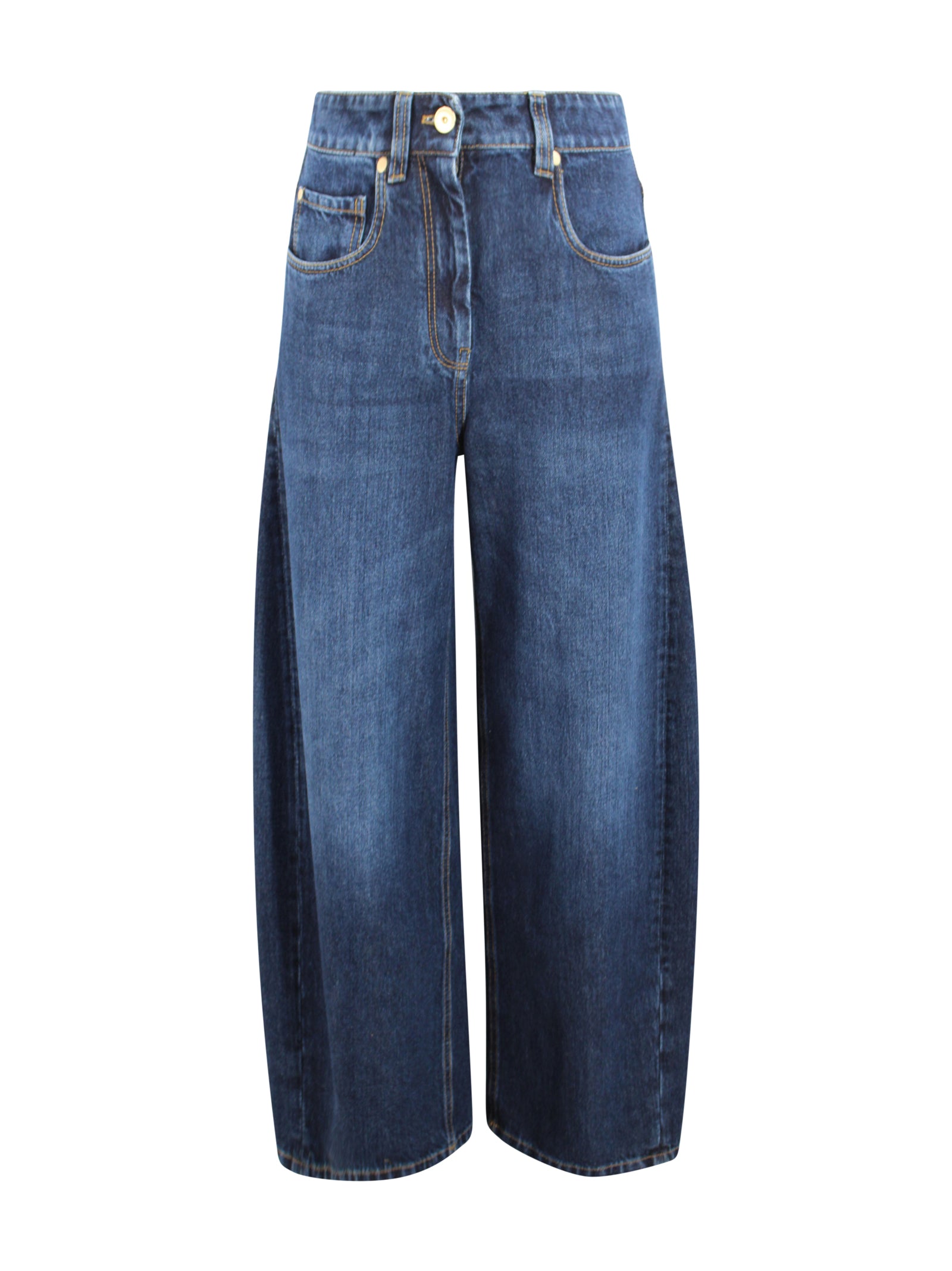 Brunello Cucinelli Trousers Dark Blue Cotton