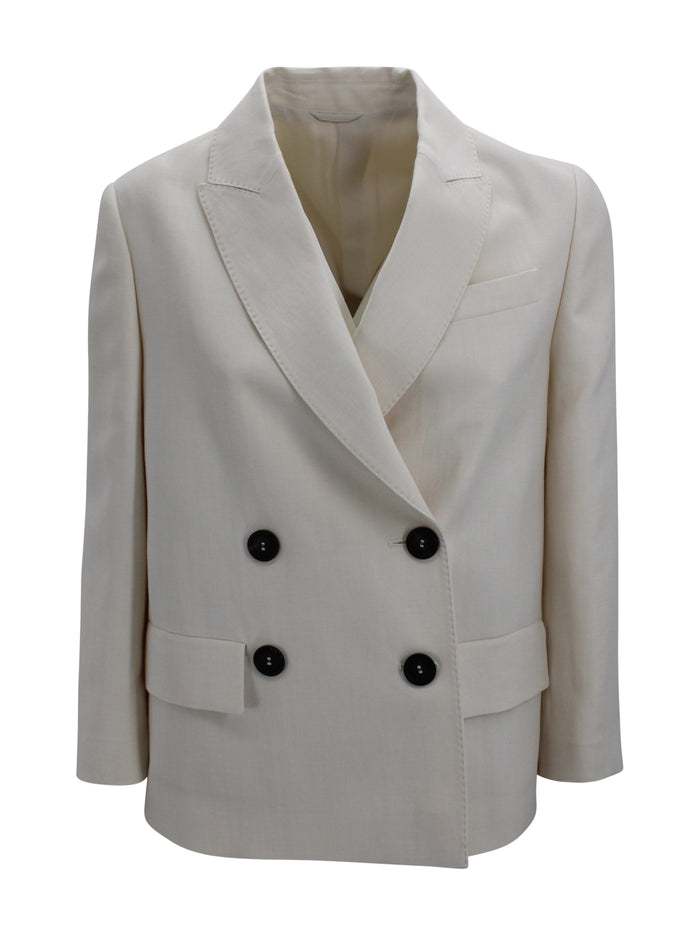 Brunello Cucinelli Jackets Cream Viscose