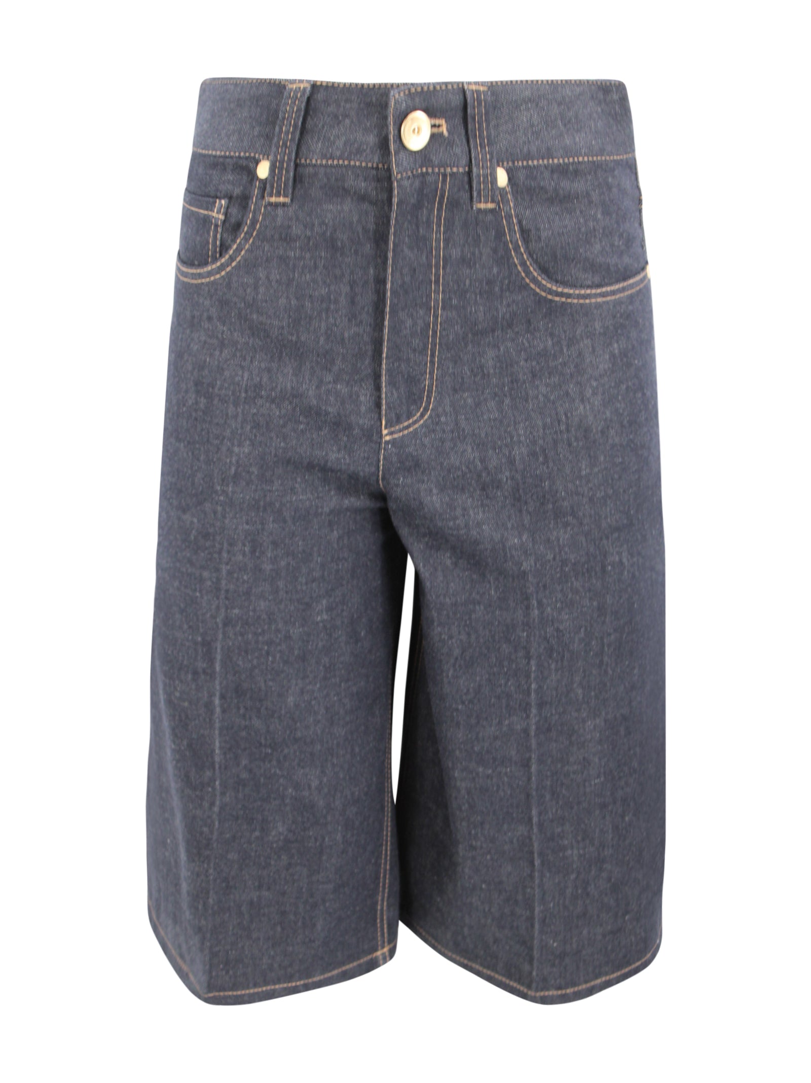 Brunello Cucinelli Trousers Blu Cotton