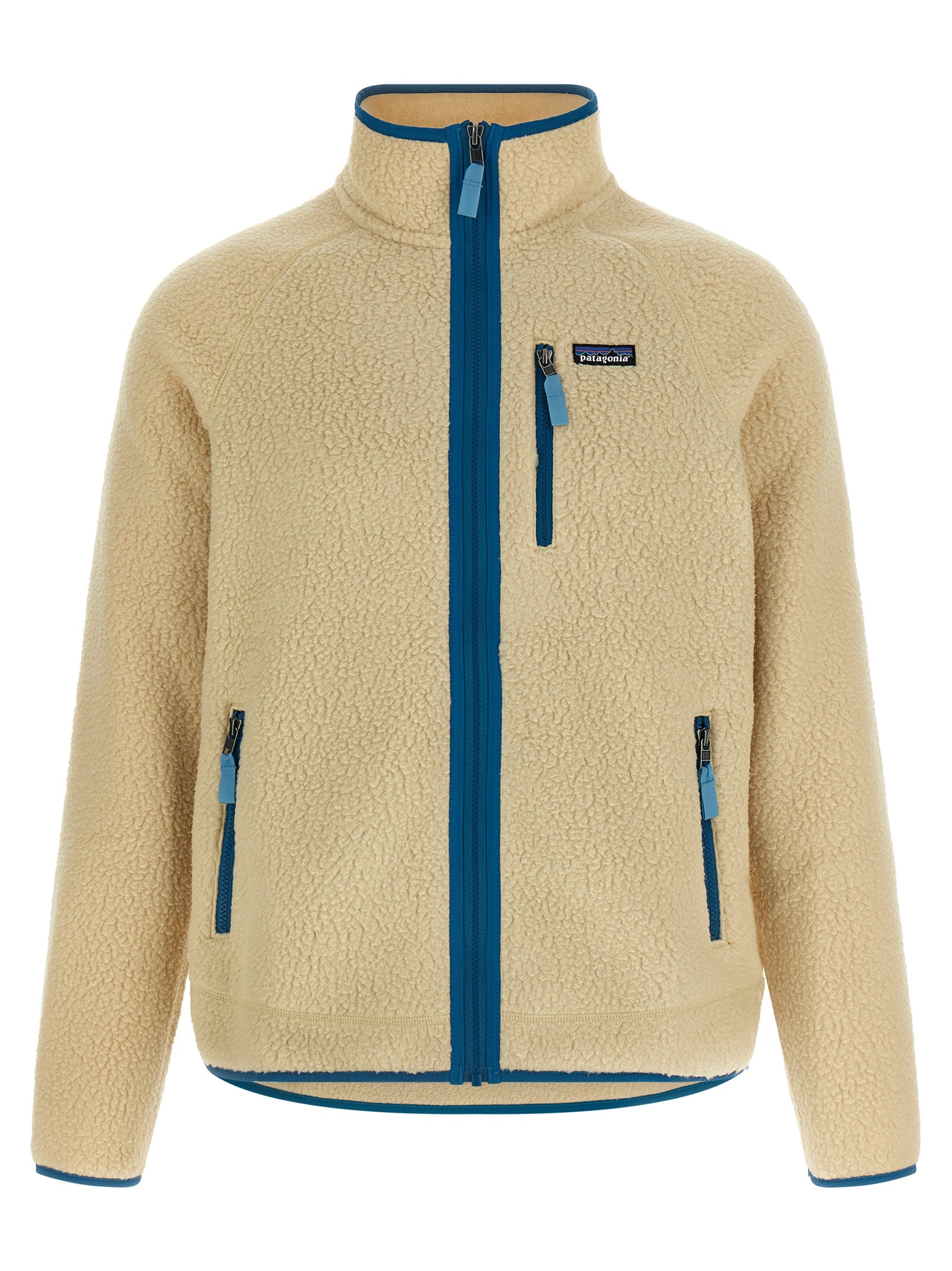 Mens Retro Pile Jacket Beige Polyester Down Jacket, Parka, Casual