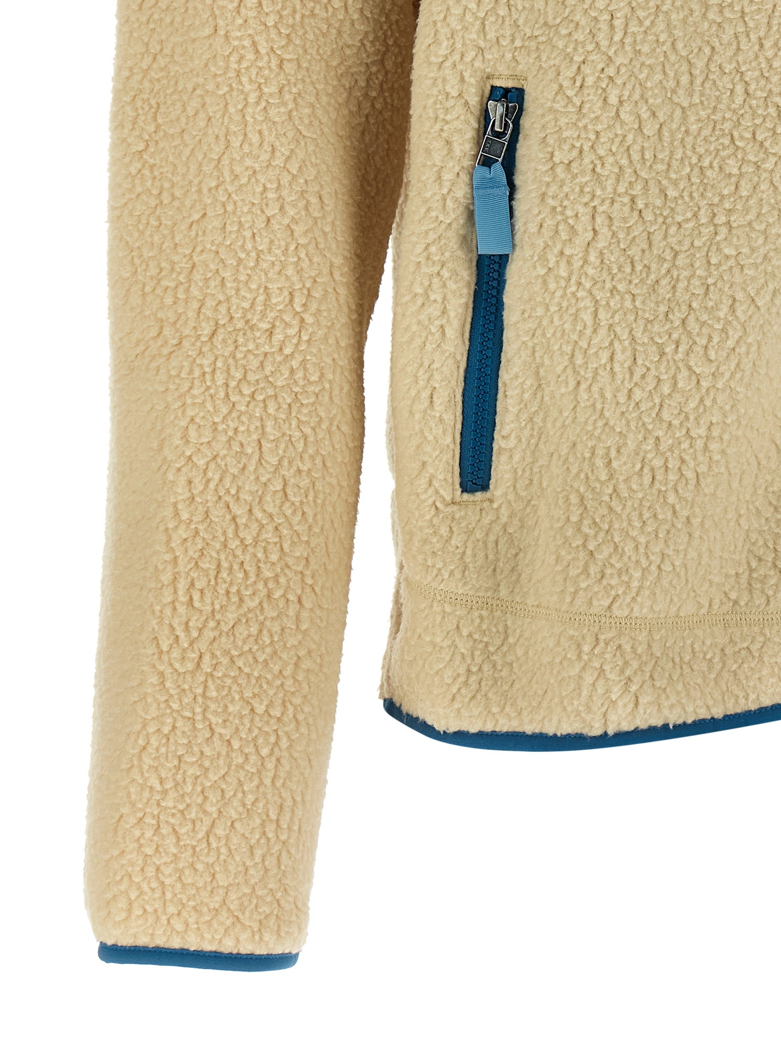 Mens Retro Pile Jacket Beige Polyester Down Jacket, Parka, Casual