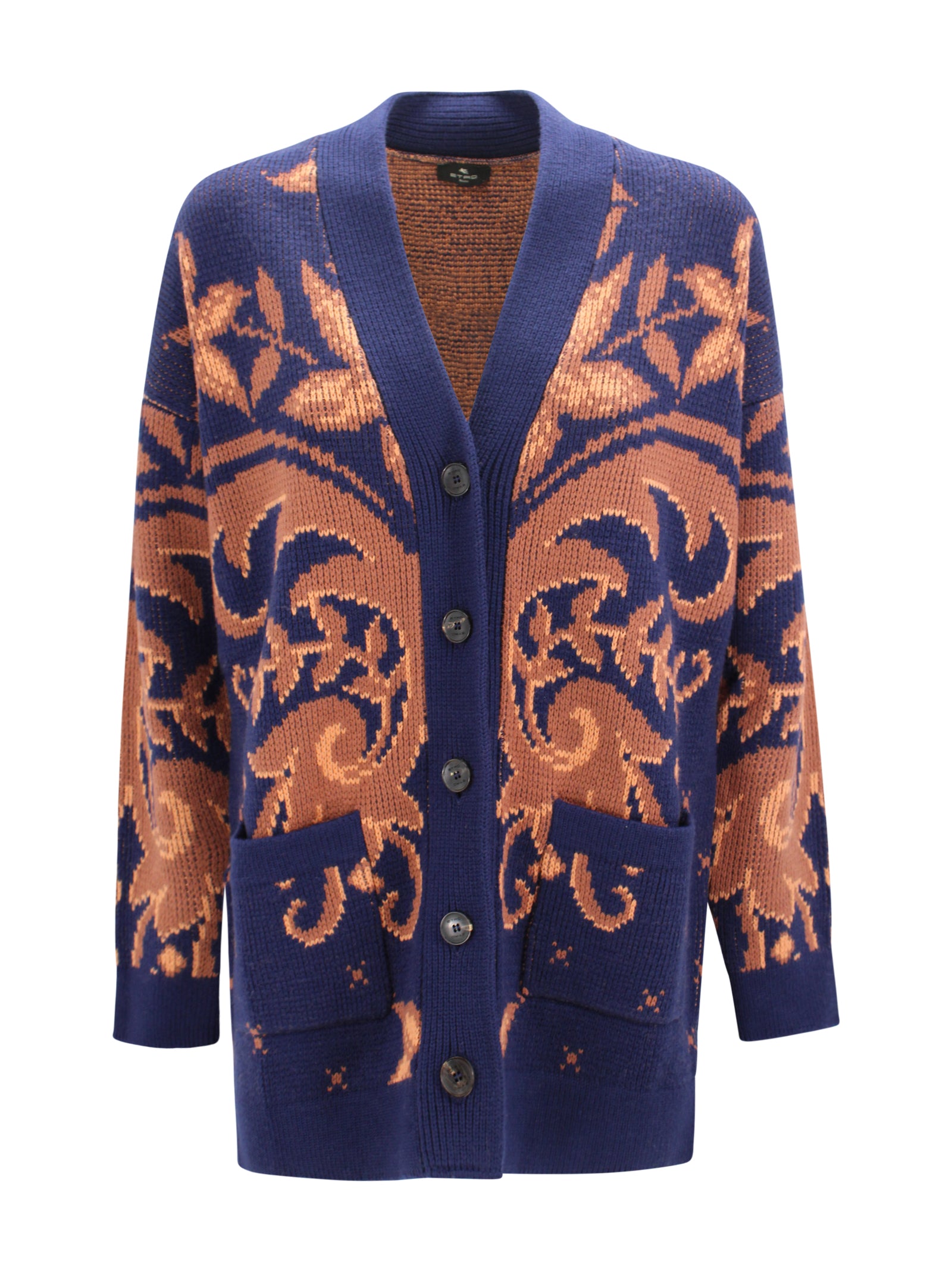 Etro Sweaters Marrone Wool
