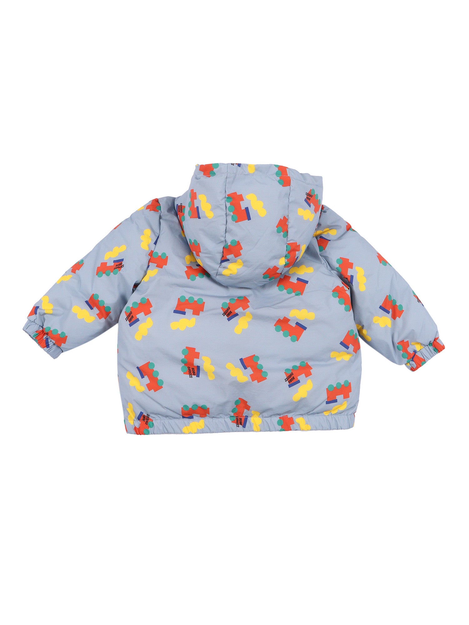 Bobo Choo All Over Anorak Light Blue Recycled Polyamide Heavy Jacket