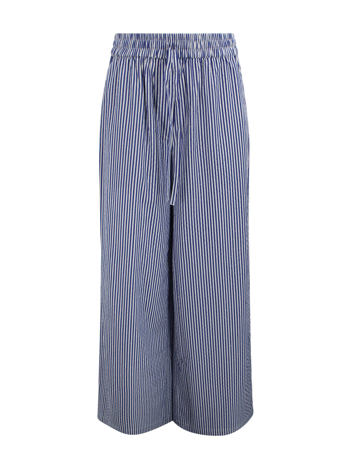 Parosh Trousers Blue Cotton