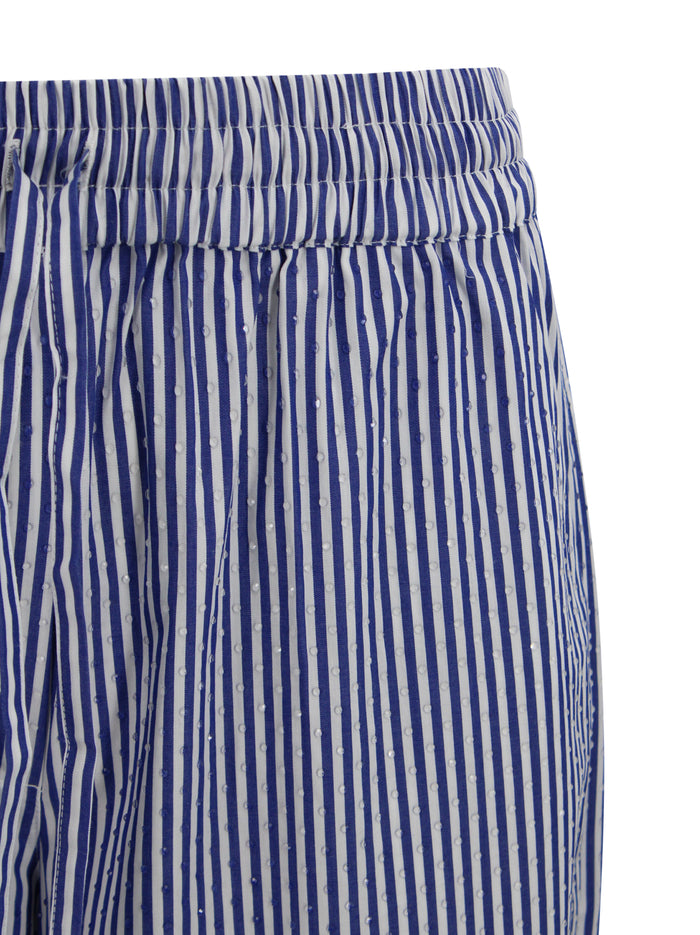 Parosh Trousers Blue Cotton