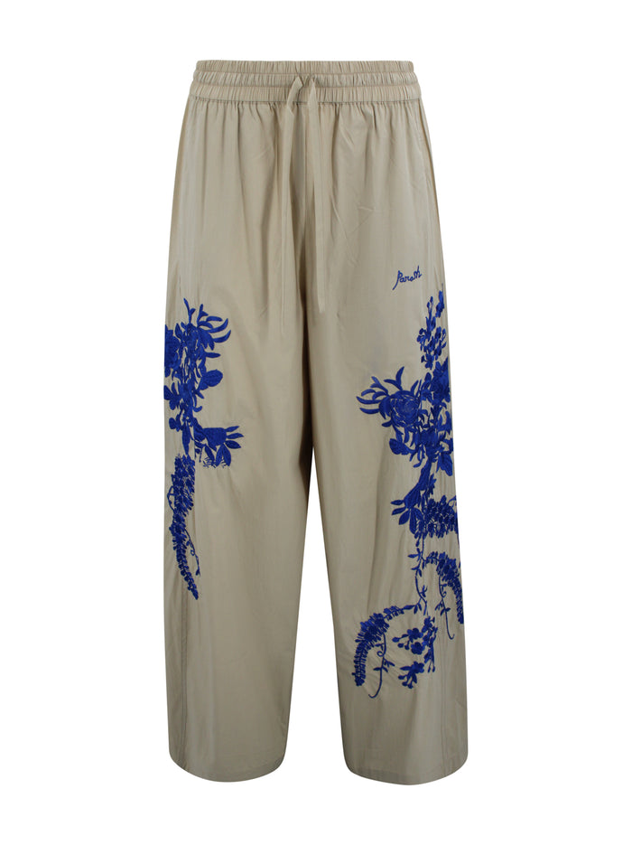 Parosh Trousers Beige Cotton