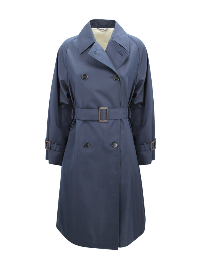 Max Mara Weekend Coats Blue Cotton