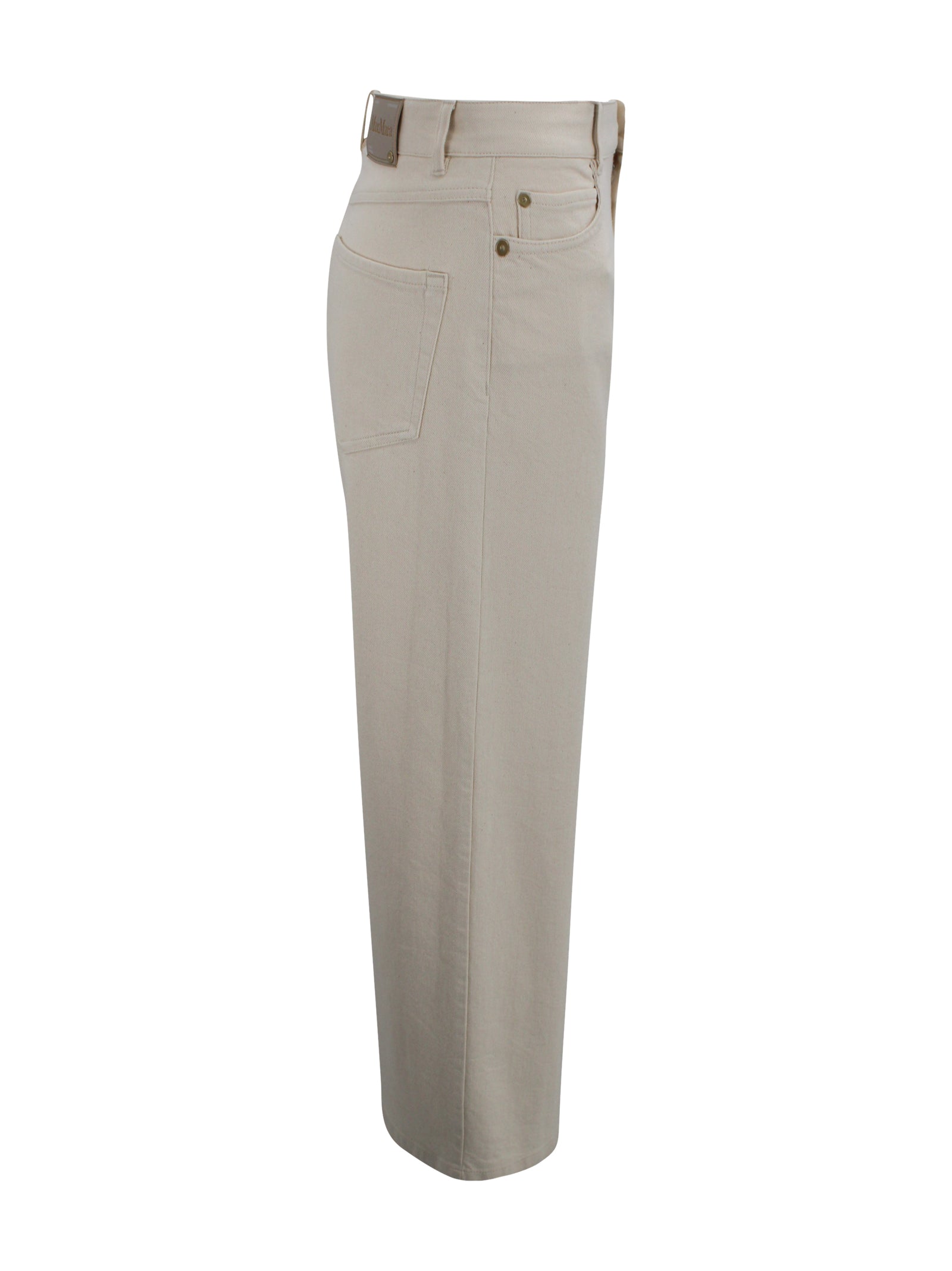 S Max Mara Trousers Sand Cotton