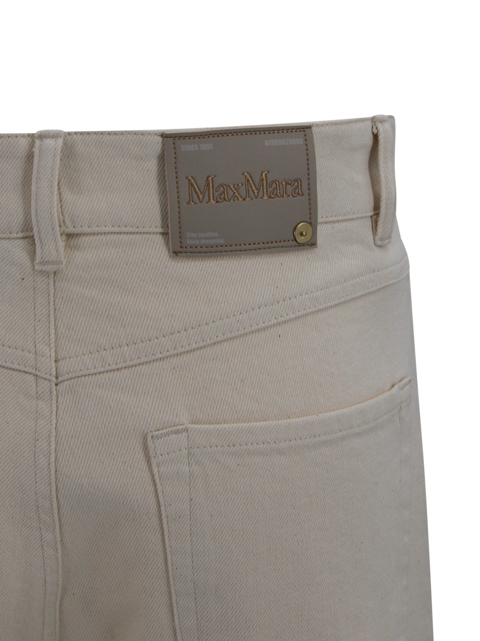 S Max Mara Trousers Sand Cotton