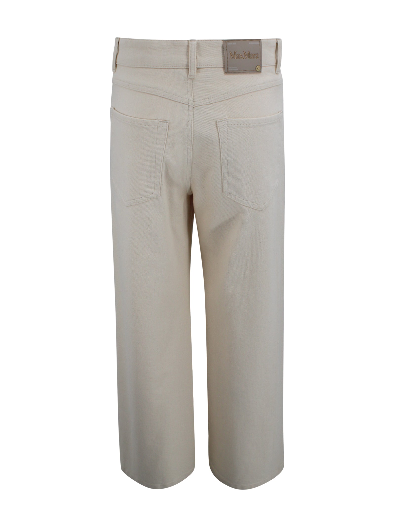 S Max Mara Trousers Sand Cotton
