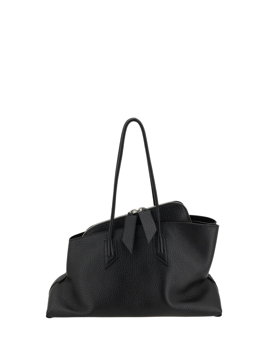 Shoulder Bag La Passeggiata Black Leather Calf