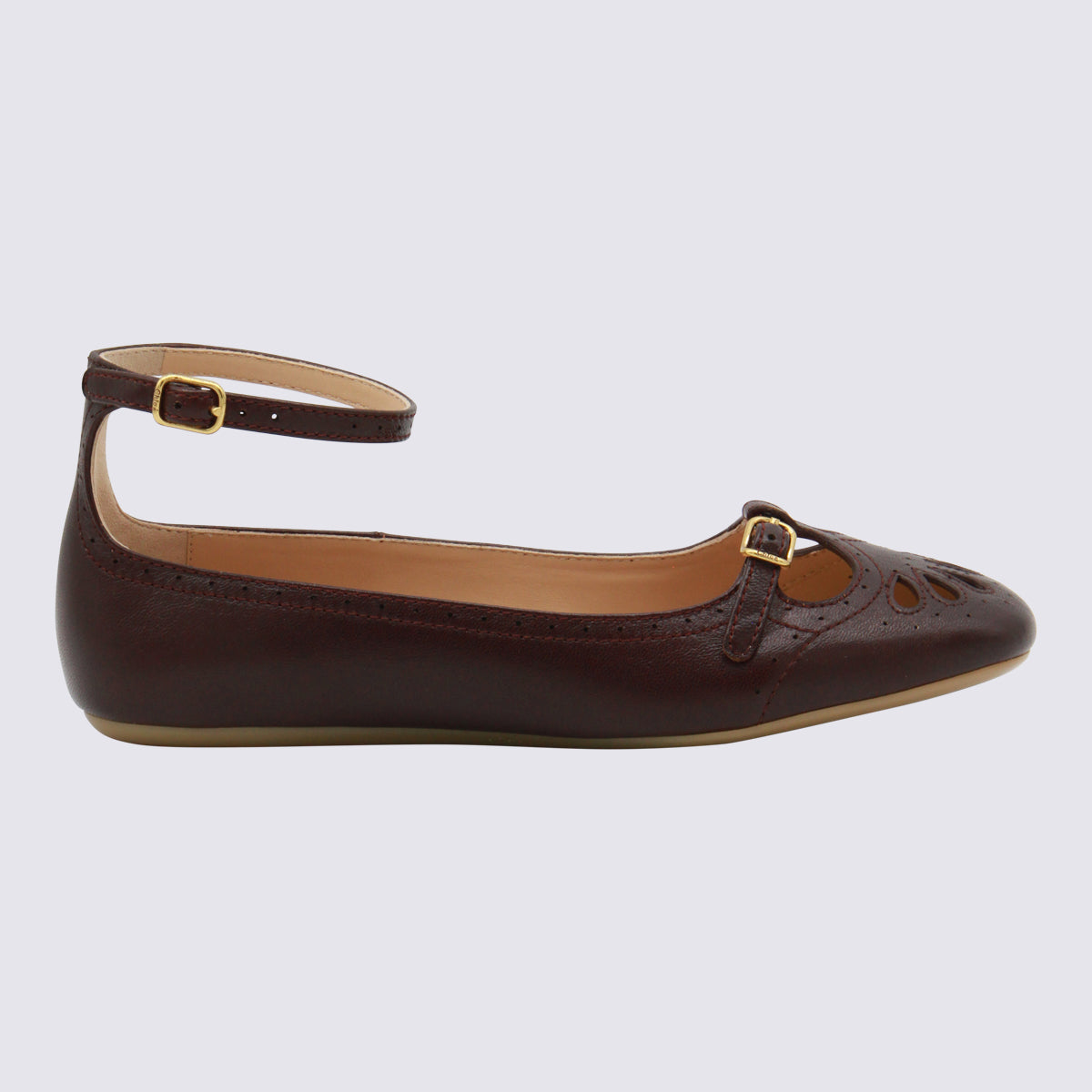 Chloè Flat Shoes Burnt Purple _coverle ;soleel