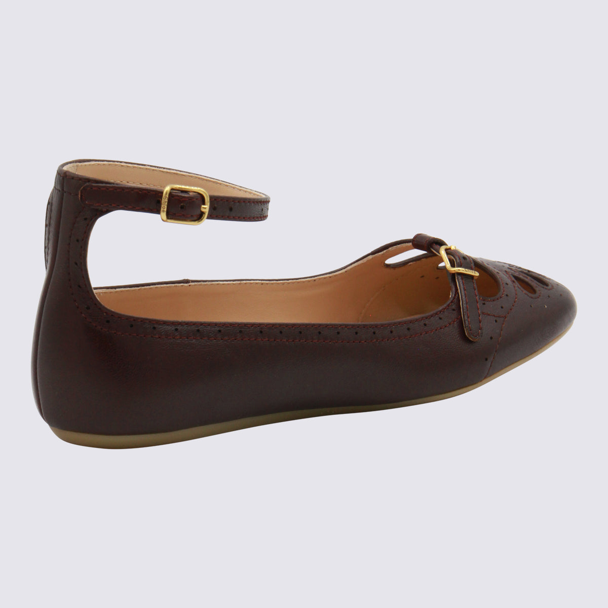 Chloè Flat Shoes Burnt Purple _coverle ;soleel