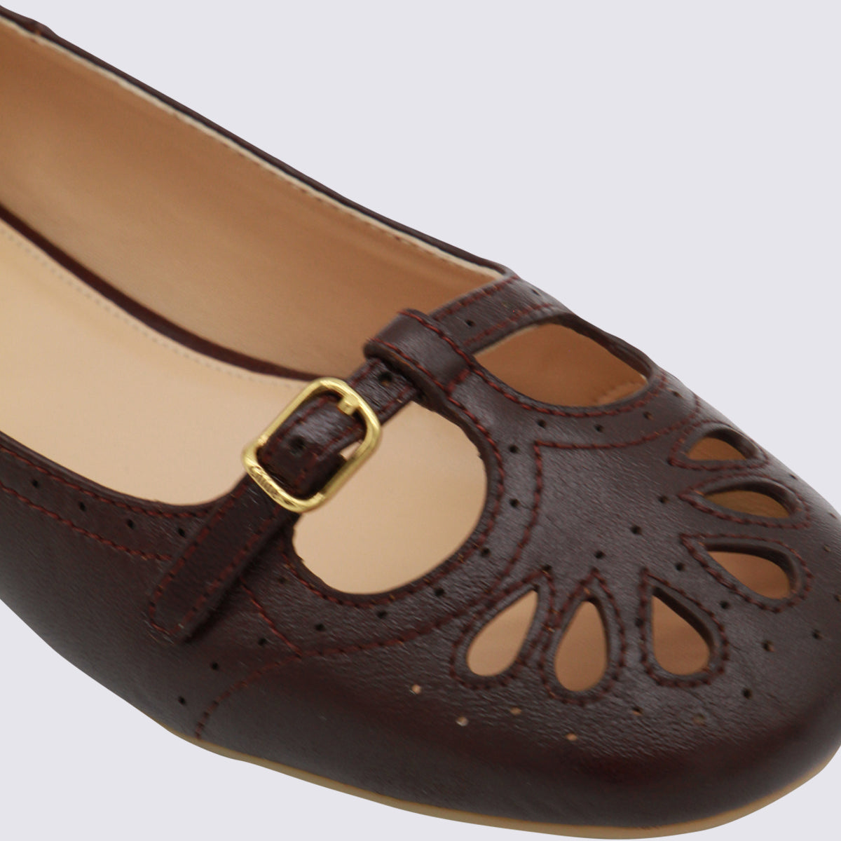 Chloè Flat Shoes Burnt Purple _coverle ;soleel