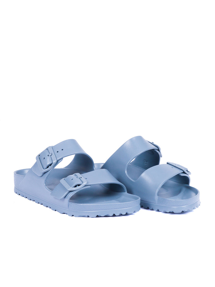 Arizona Eva Basalt Gray, Light Blue Sole In Sandal