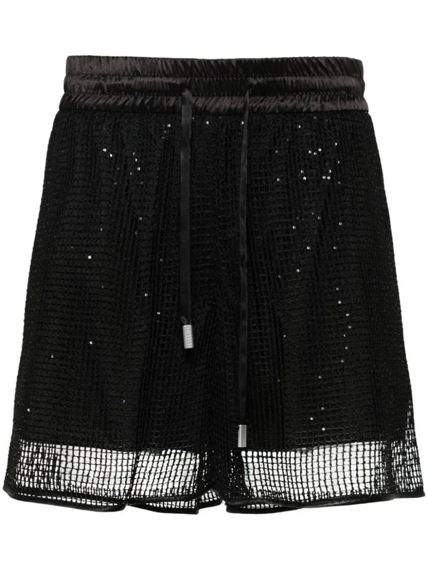 Peserico Outer: Silk 97% shorts in black
