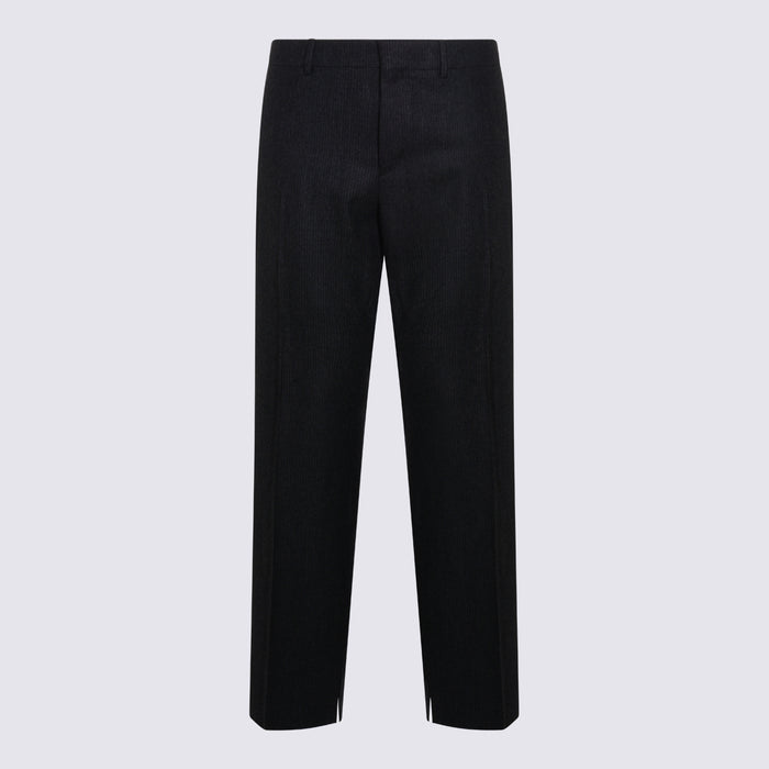 Céline Trousers Gris/craie Wool