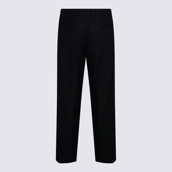 Céline Trousers Gris/craie Wool