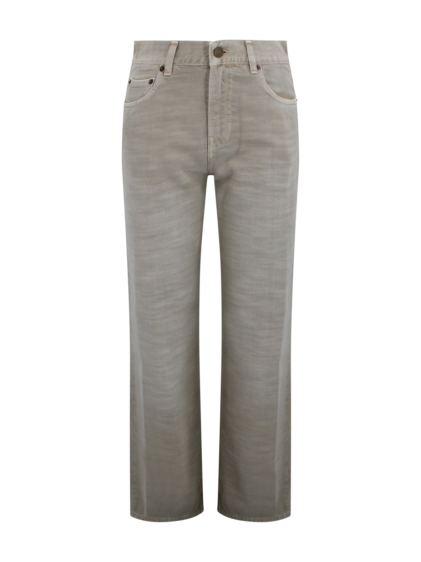 Haikure Trousers Beige Cotton