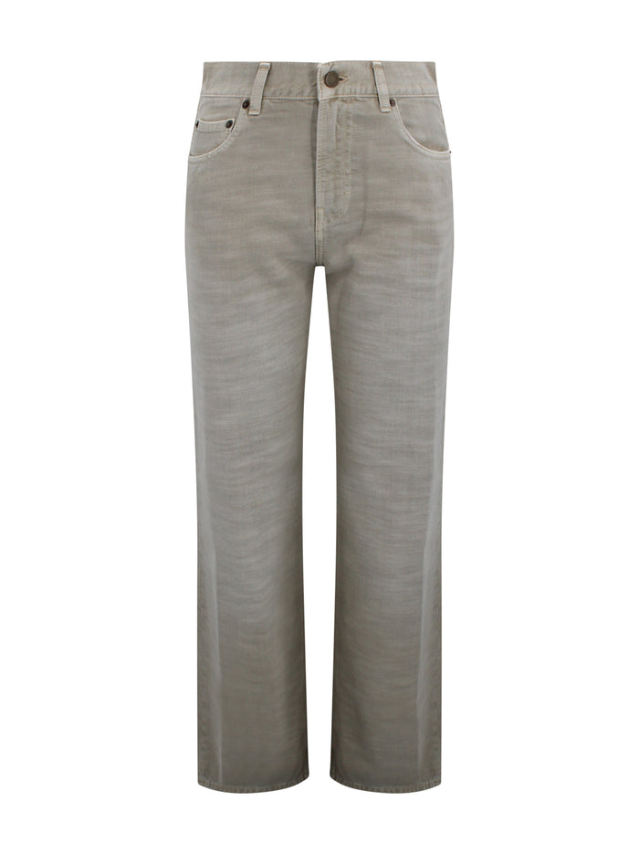 Haikure Trousers Beige Cotton