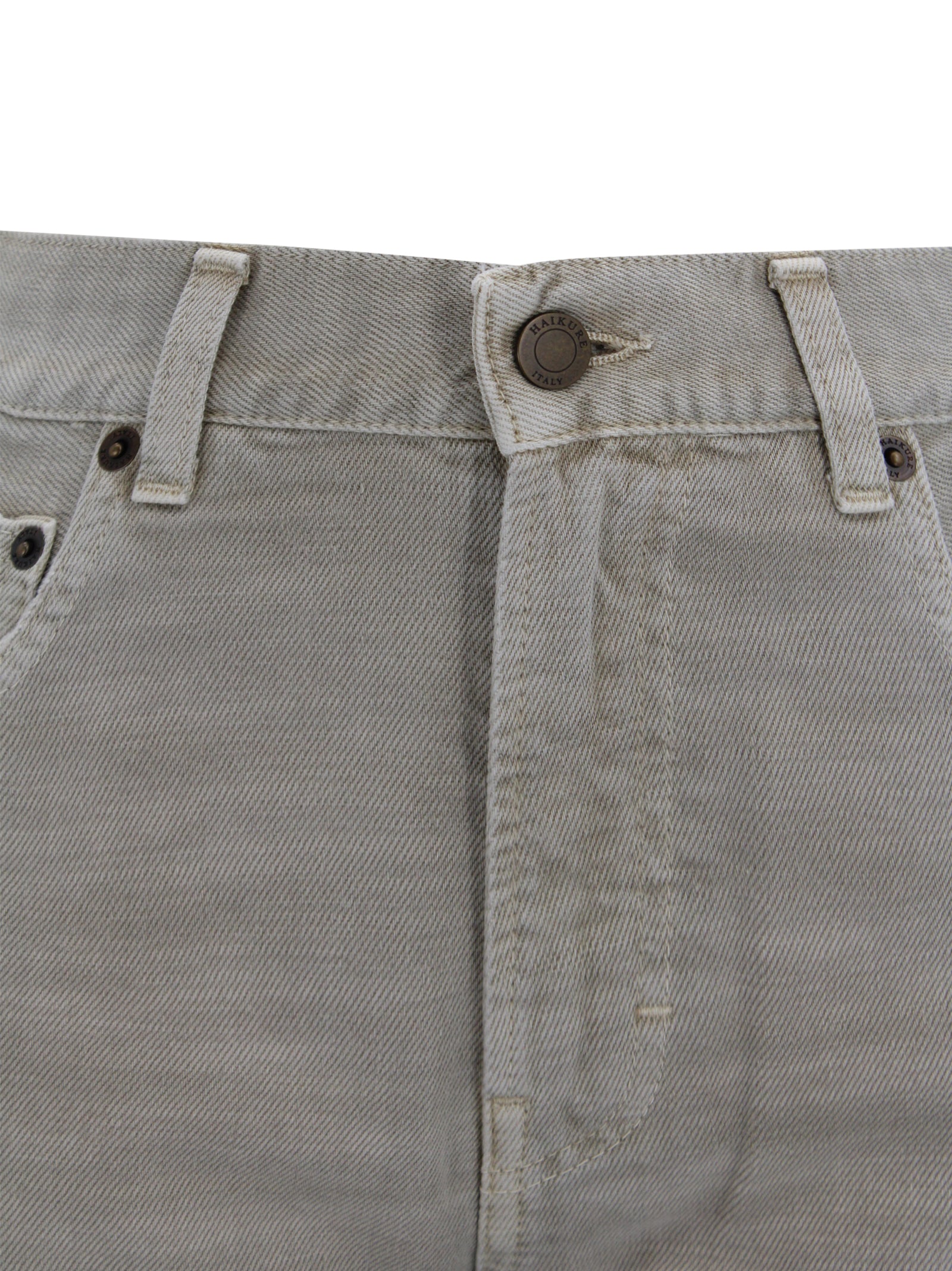 Haikure Trousers Beige Cotton