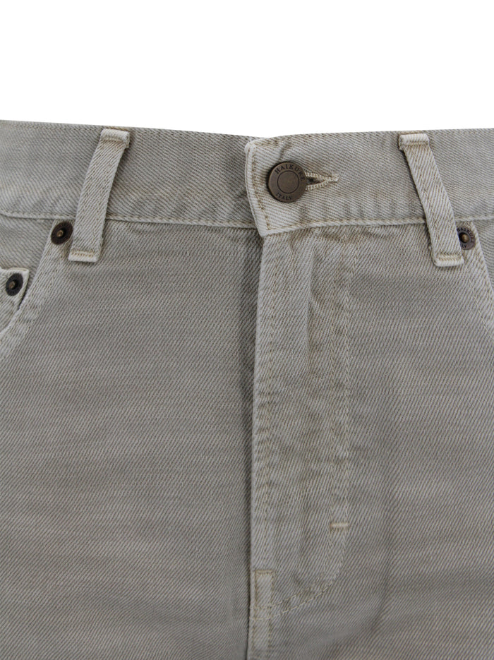 Haikure Trousers Beige Cotton