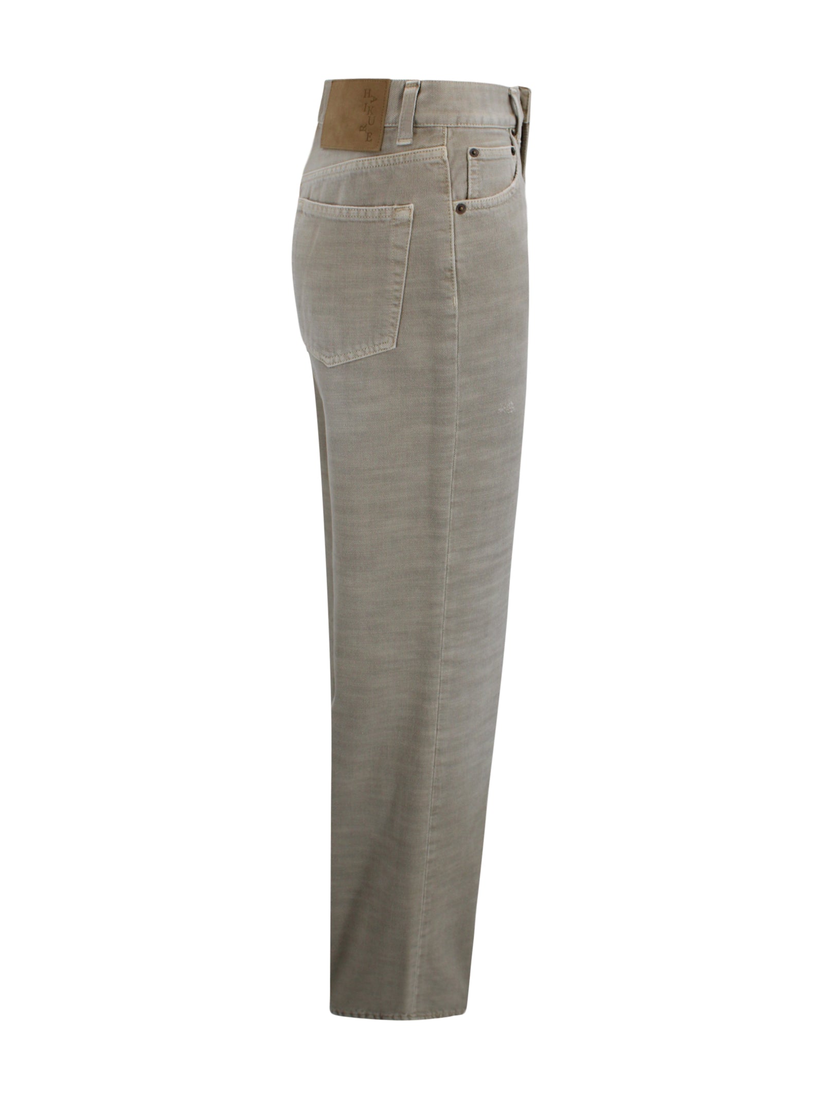 Haikure Trousers Beige Cotton