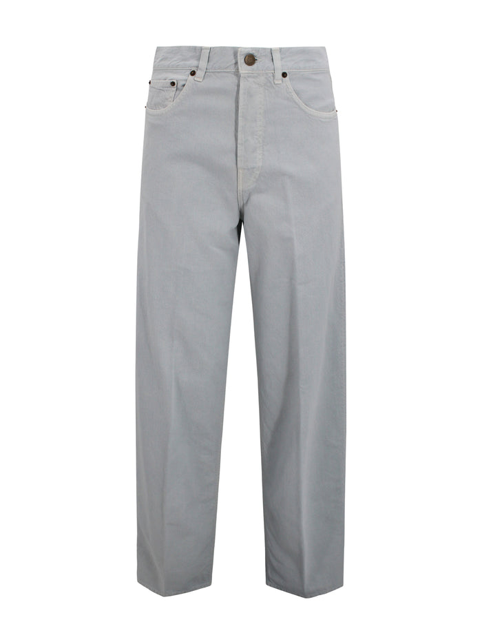 Haikure Trousers Grey Cotton