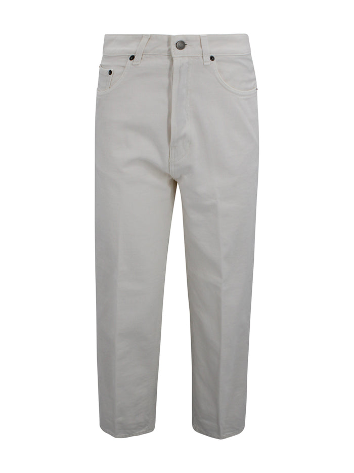 Haikure Trousers White Cotton