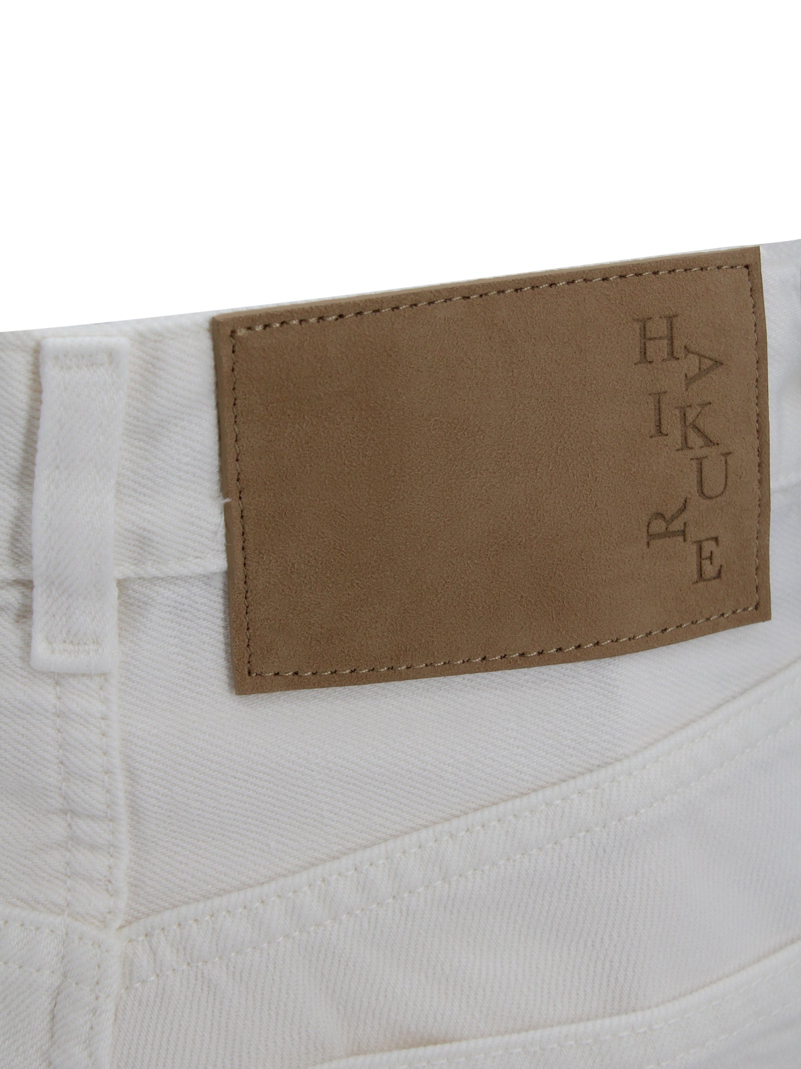 Haikure Trousers White Cotton