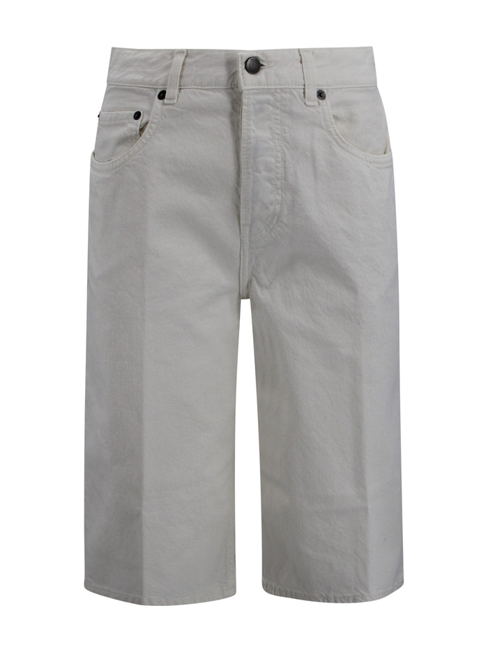 Haikure Trousers White Cotton