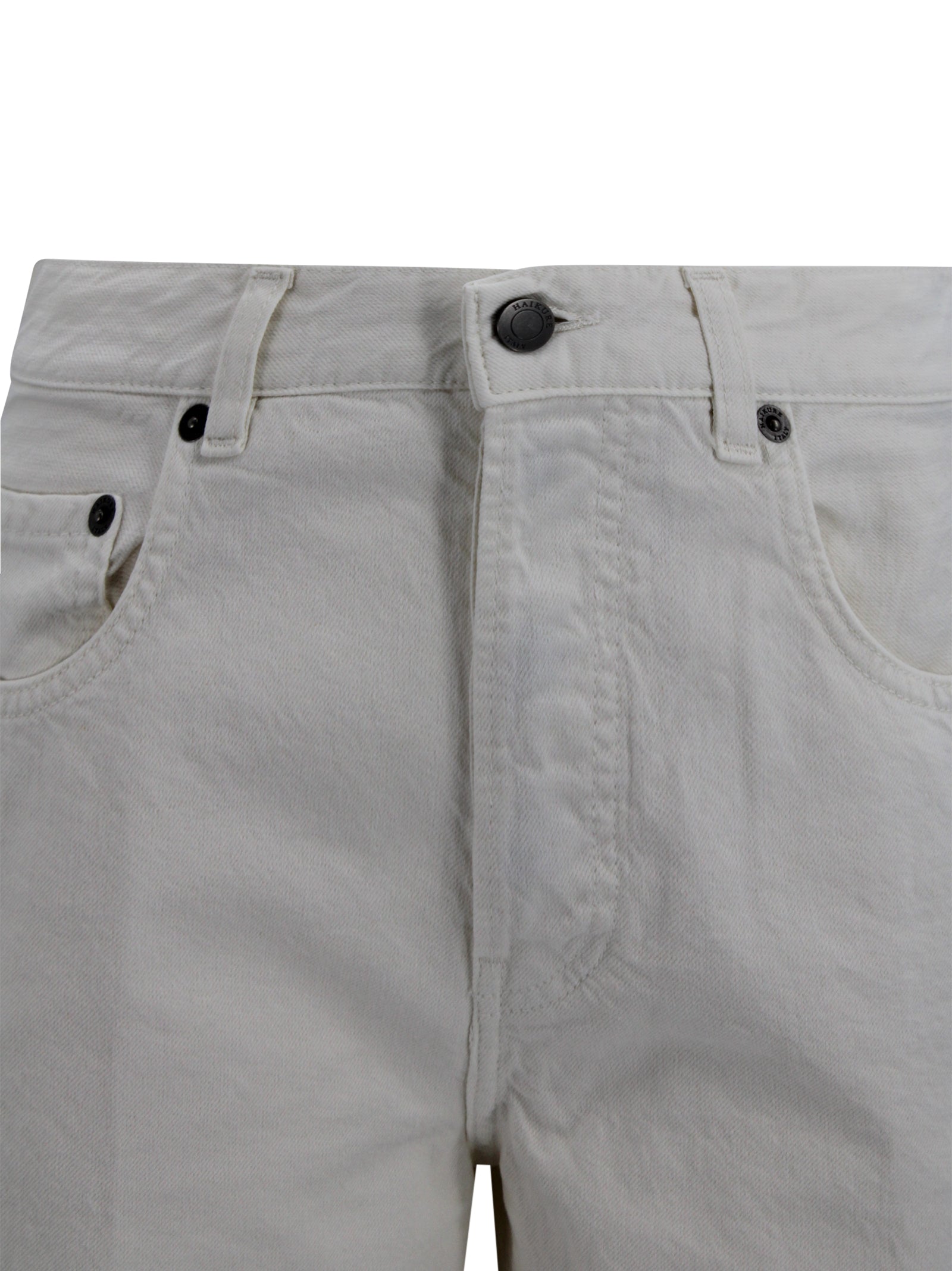 Haikure Trousers White Cotton