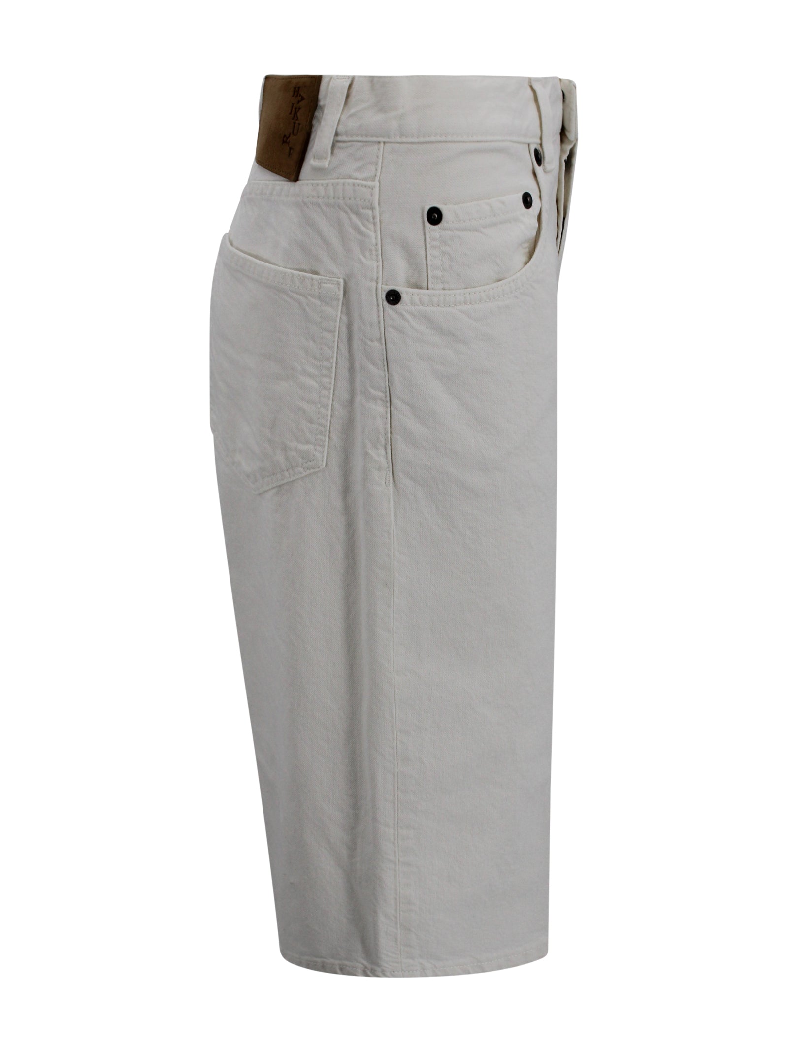 Haikure Trousers White Cotton