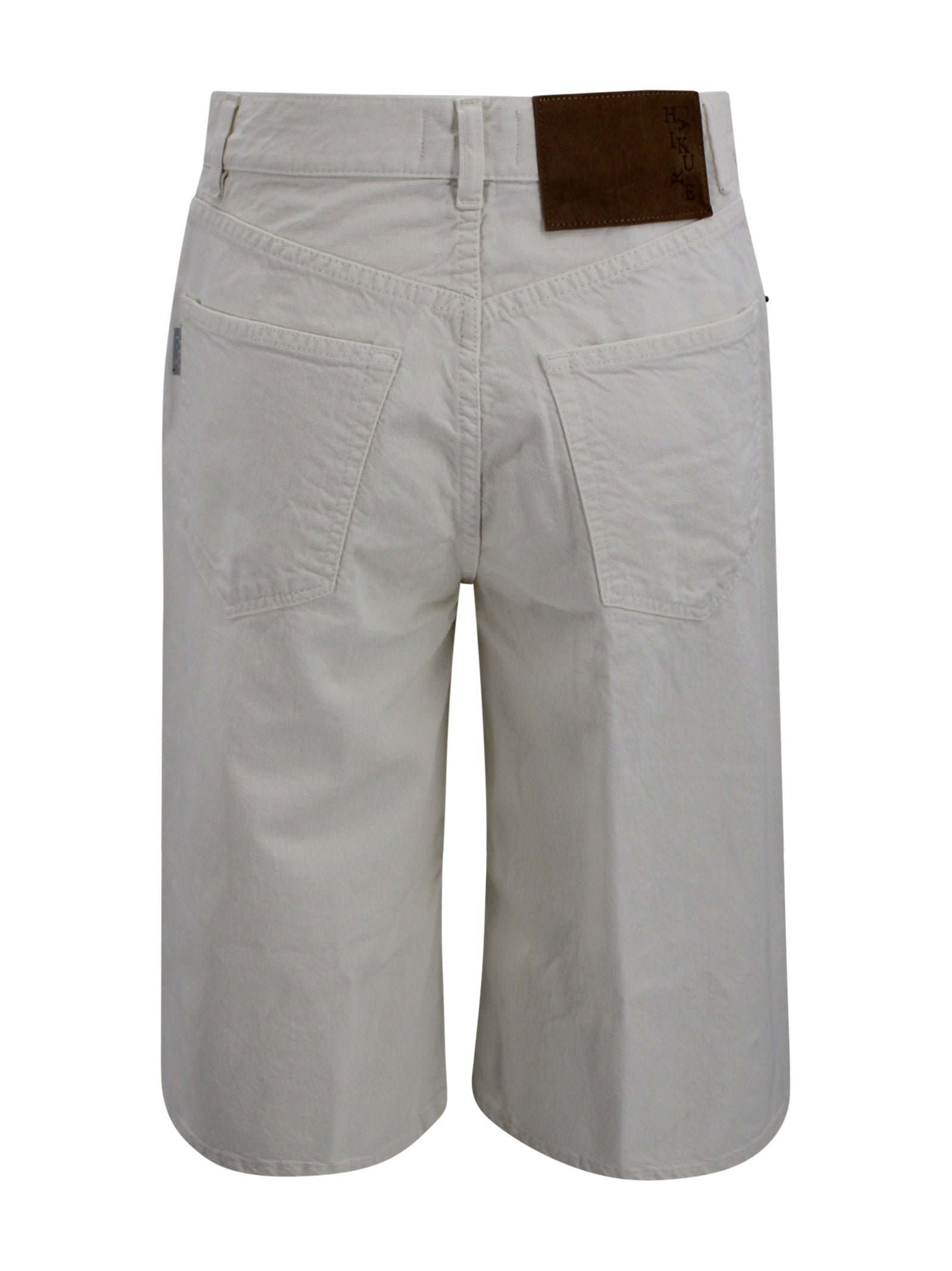 Haikure Trousers White Cotton