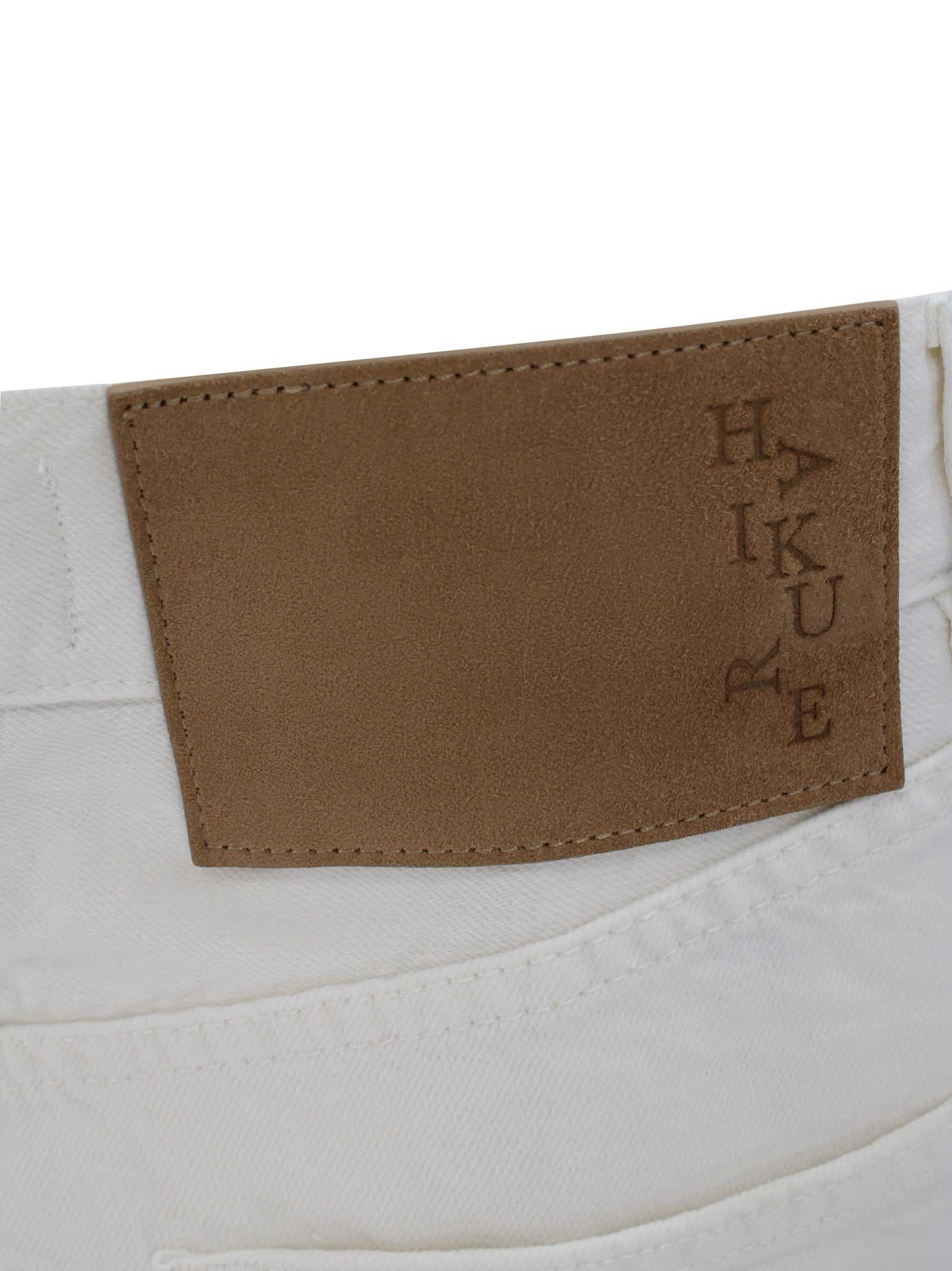 Haikure Trousers White Cotton