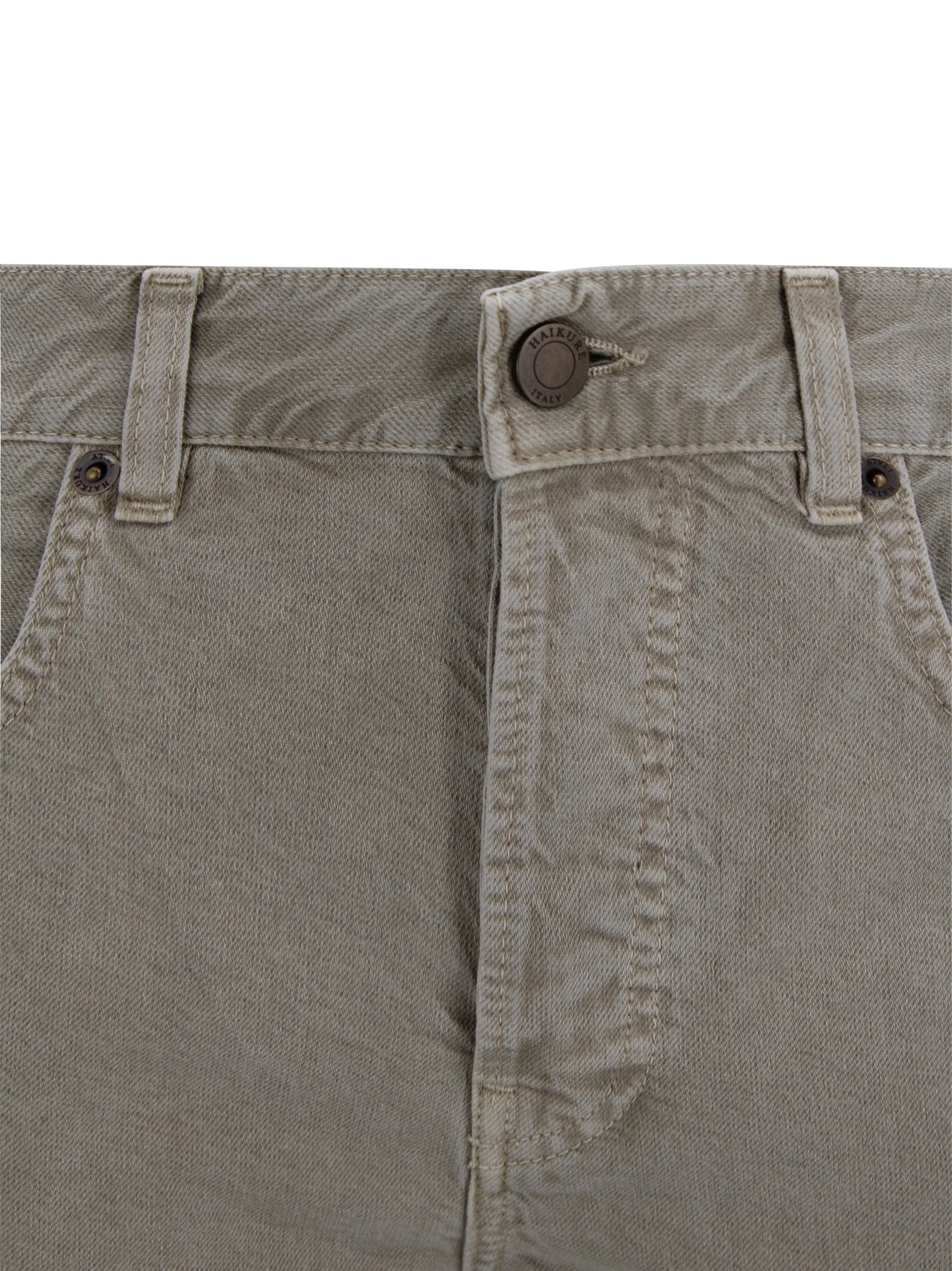Haikure Trousers Beige Cotton