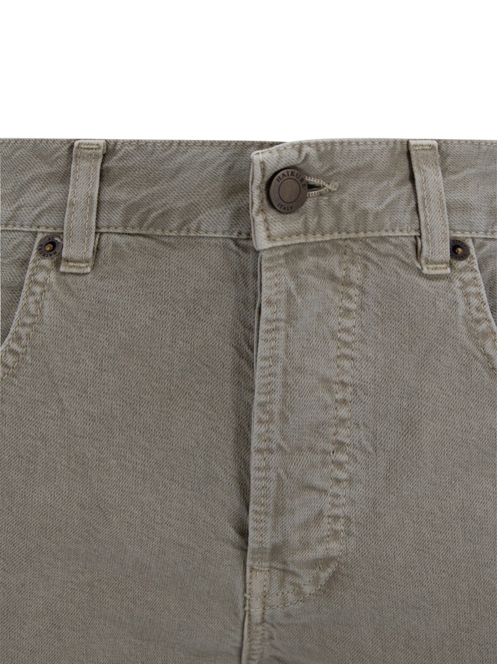 Haikure Trousers Beige Cotton