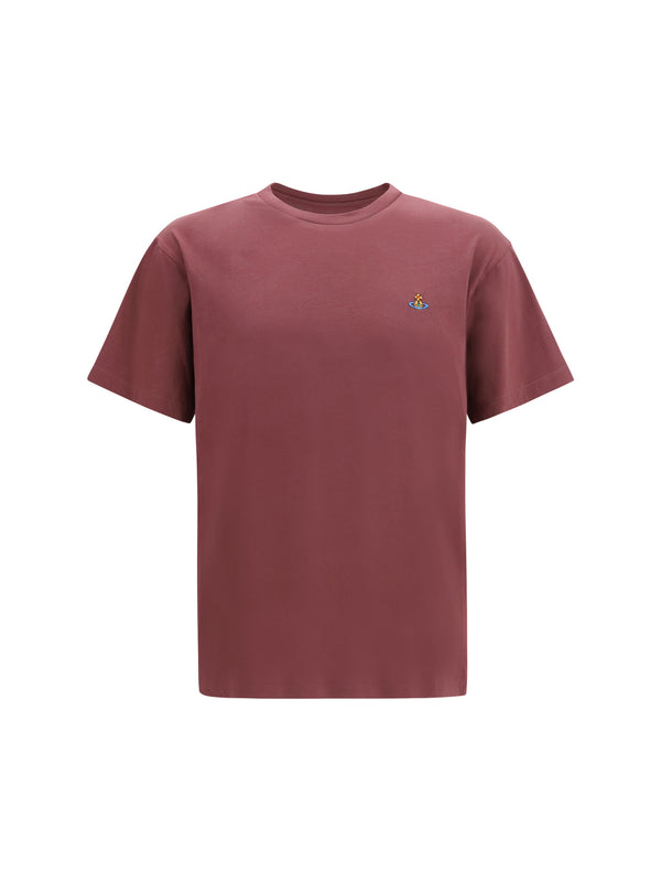 Classic Orb T-Shirt Oxblood Red Cotton T-shirts