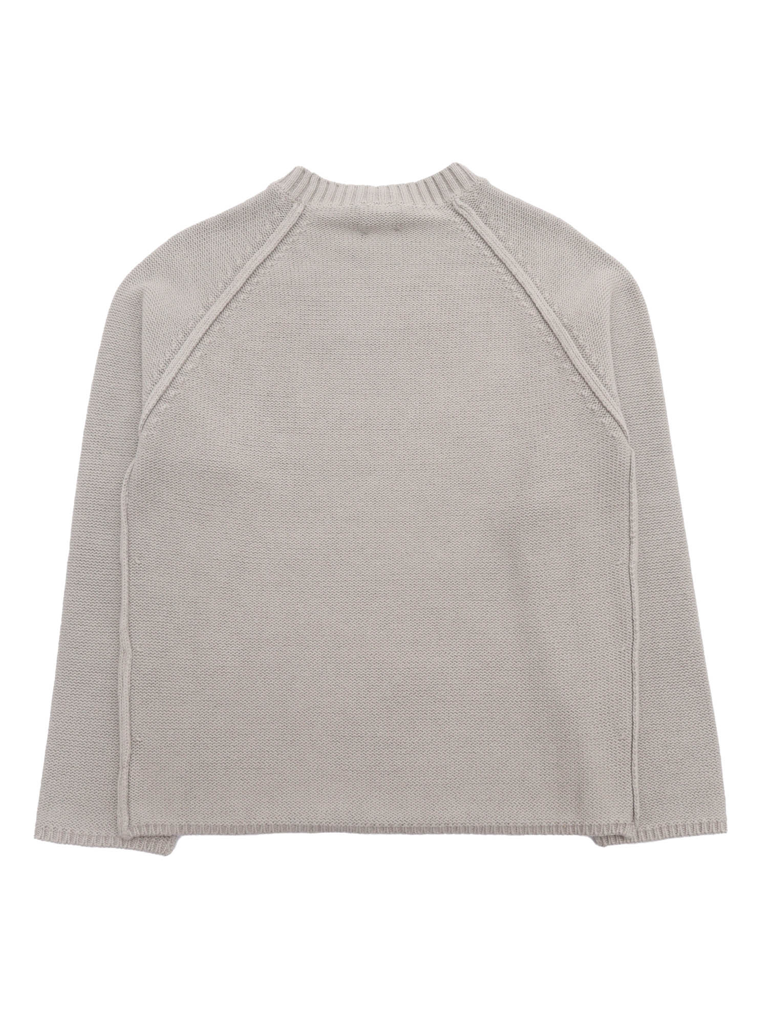 SWEATER Grey Cotton Crewneck