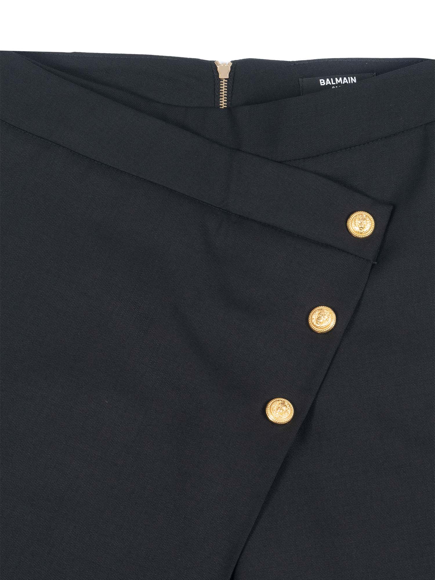 Trousers Black Virgin Wool Elastane