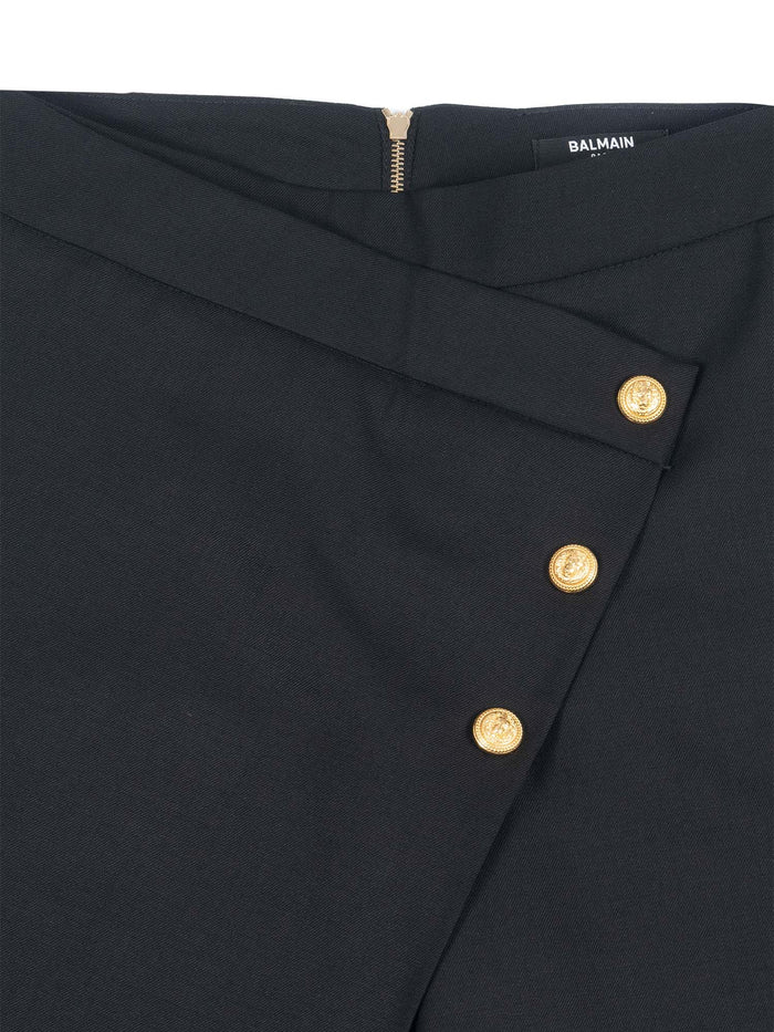 Trousers Black Virgin Wool Elastane