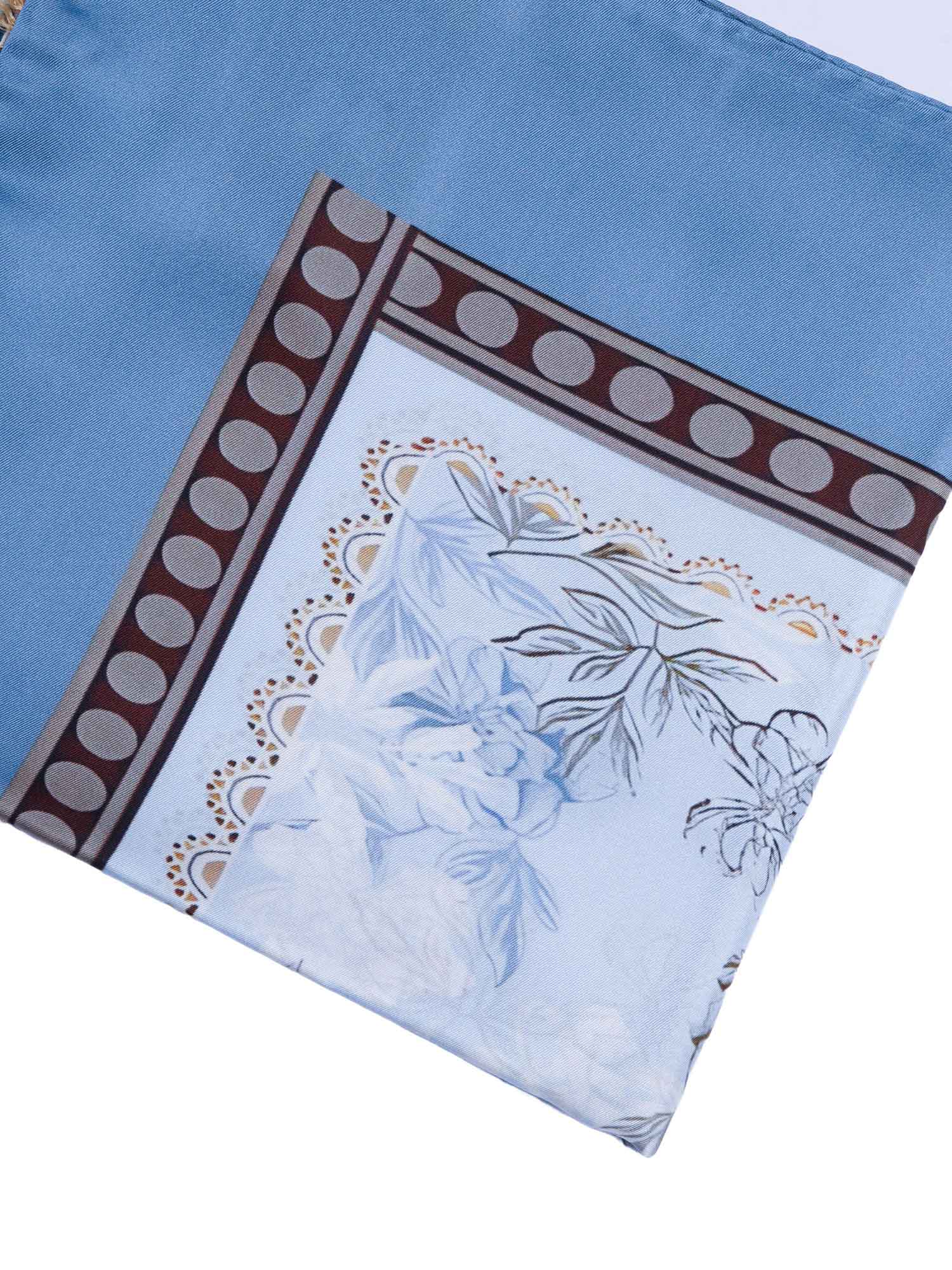 Oceano Stole Light Blue Silk Scarf