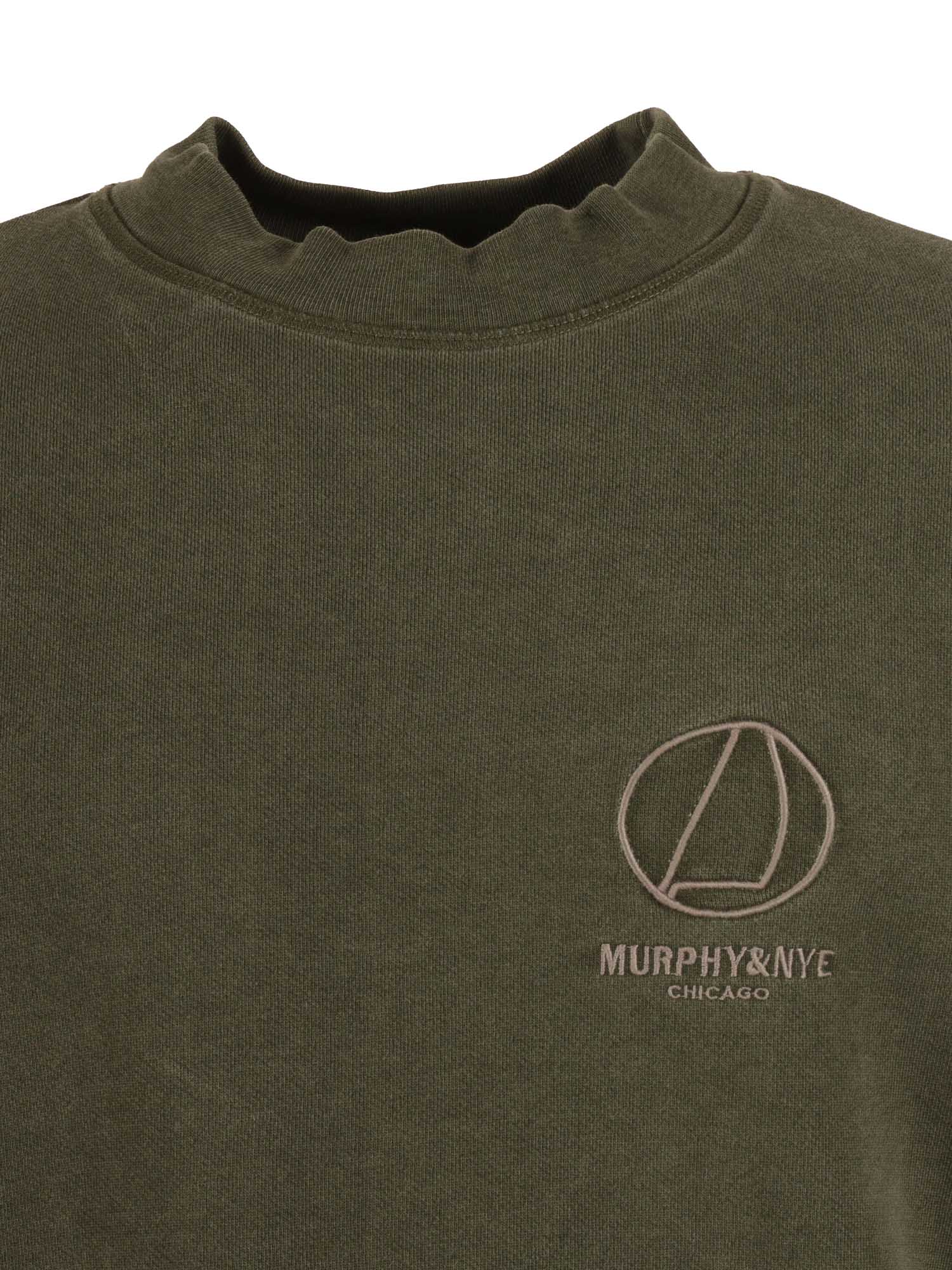 Sheave-1 Sweatshirt Olivine Green Cotton