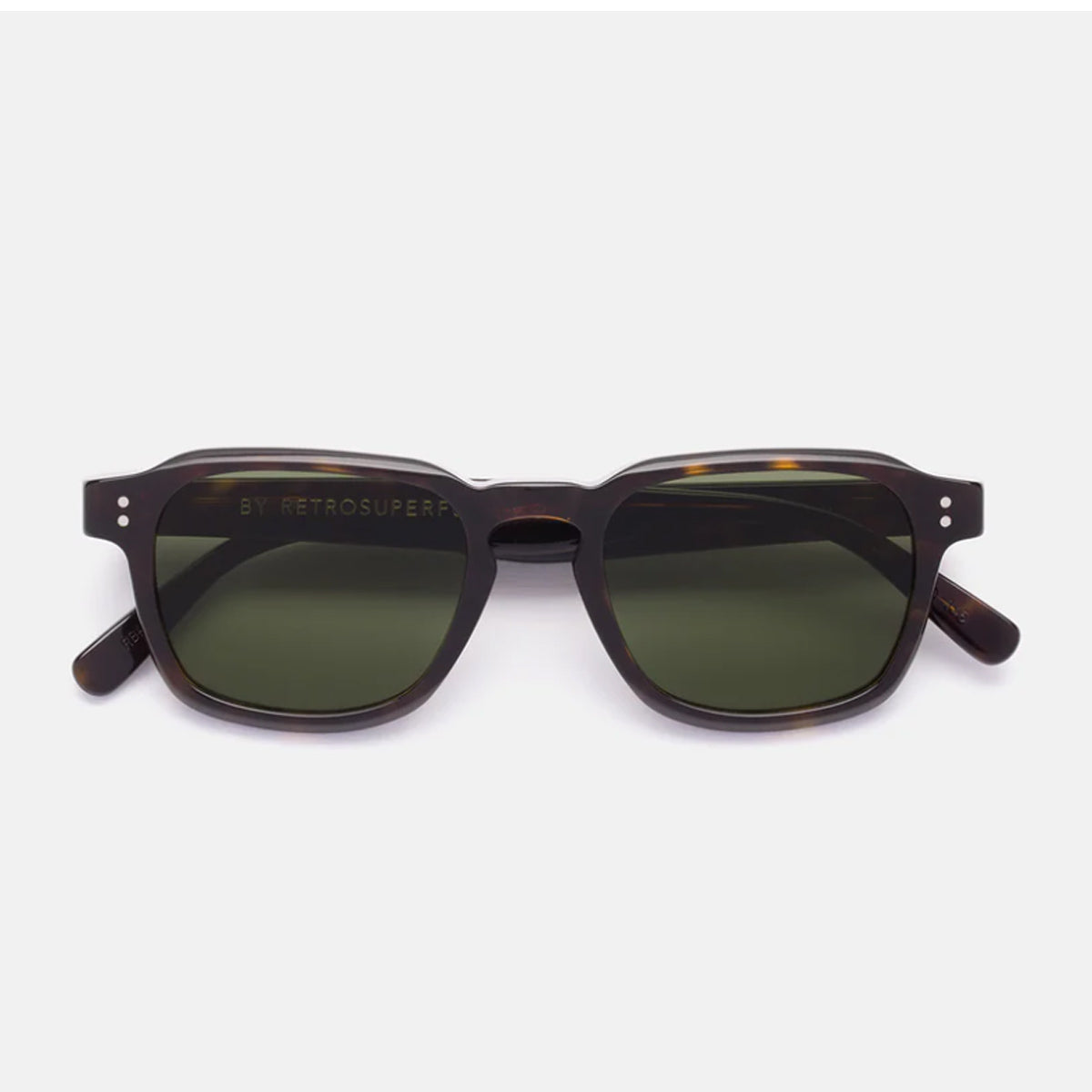 Retrosuperfuture LUCE 3627 GREEN Havana Marrone Acetate Occhiali Da Sole