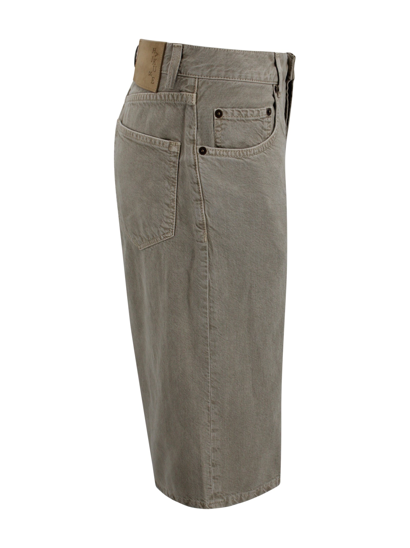 Haikure Trousers Beige Cotton
