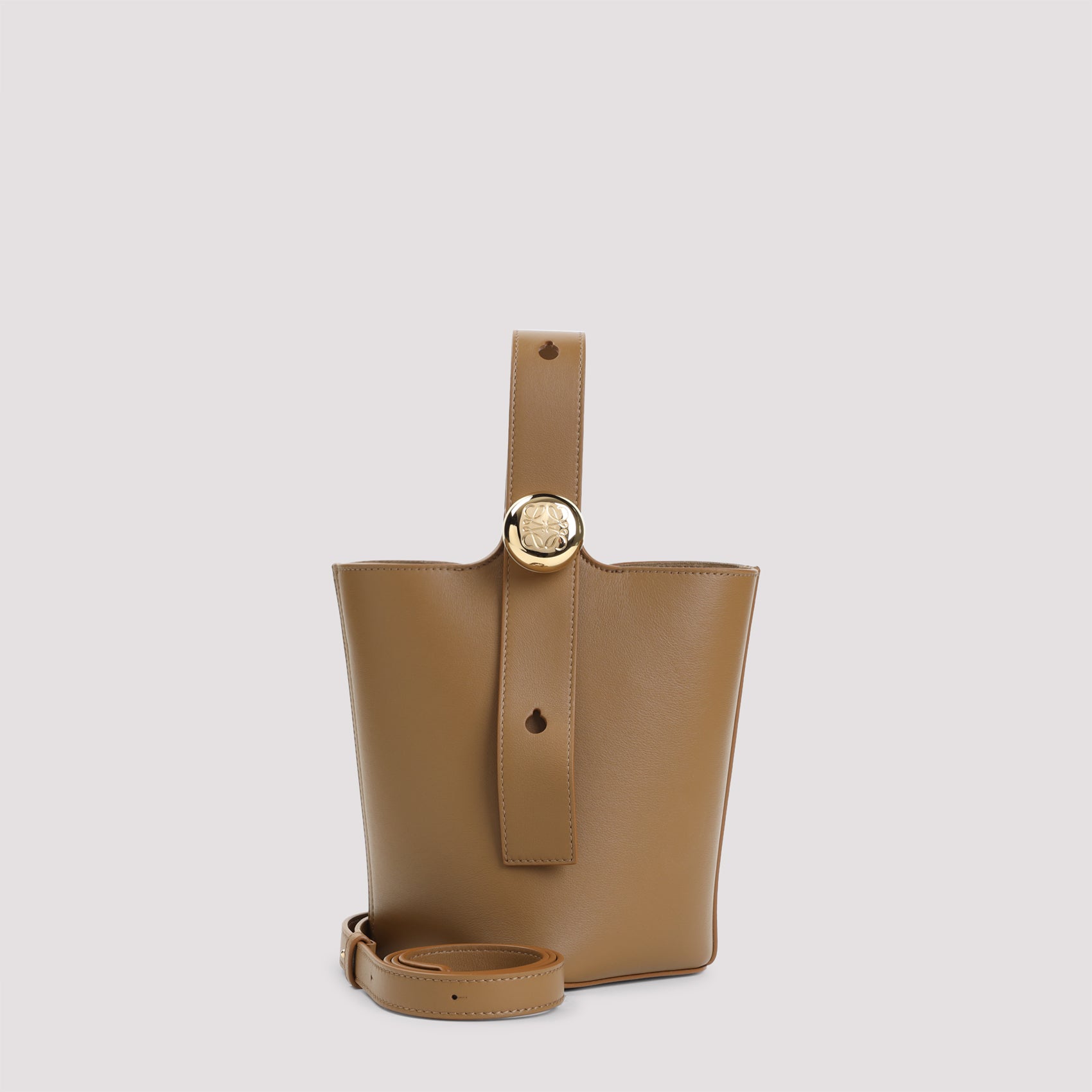 Pebble Mini Bucket Bag Nude & Neutrals Calf Skin